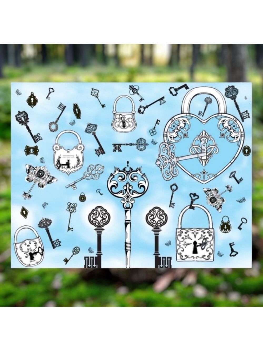 25 10X13 Poly Mailers Skeleton Key and Padlocks Shipping Envelopes PRICE IS FIRM - Picture 3 of 11